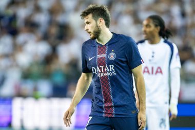 Udine, İtalya. 13 Ağustos 2025. UEFA Süper Kupası 2025. Paris Saint-Germain Tottenham Hotspur 'a karşı 4-3. Thomas Frank, koç Tottenham..