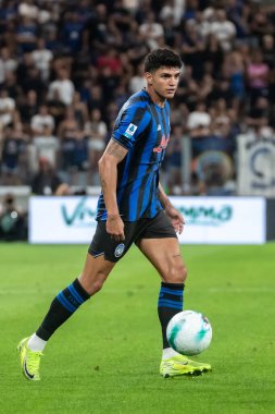 Bergamo, İtalya. 16 Ağustos 2025. Gewiss Stadyumu 'nda Bortolotti Kupası. Atalanta, Juventus 'a karşı. Raoul Bellanova, Atalanta.