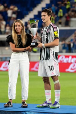 Bergamo, İtalya. 16 Ağustos 2025. Gewiss Stadyumu 'nda Bortolotti Kupası. Atalanta, Juventus 'a karşı. Damien Comolli, Genel Müdür Juventus..