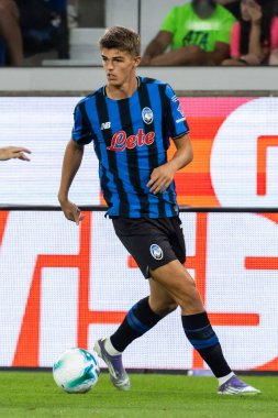 Bergamo, İtalya. 16 Ağustos 2025. Gewiss Stadyumu 'nda Bortolotti Kupası. Atalanta, Juventus 'a karşı. Charles De Ketelaere, Atalanta.