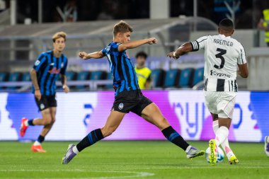 Bergamo, İtalya. 16 Ağustos 2025. Gewiss Stadyumu 'nda Bortolotti Kupası. Atalanta, Juventus 'a karşı. Charles De Ketelaere, Atalanta.