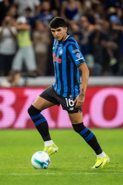Bergamo, İtalya. 16 Ağustos 2025. Gewiss Stadyumu 'nda Bortolotti Kupası. Atalanta, Juventus 'a karşı. Raoul Bellanova, Atalanta.