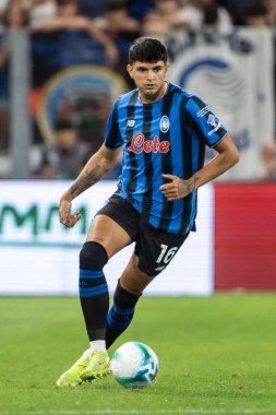 Bergamo, İtalya. 16 Ağustos 2025. Gewiss Stadyumu 'nda Bortolotti Kupası. Atalanta, Juventus 'a karşı. Raoul Bellanova, Atalanta.