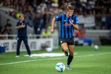 Bergamo, İtalya. 16 Ağustos 2025. Gewiss Stadyumu 'nda Bortolotti Kupası. Atalanta, Juventus 'a karşı. Charles De Ketelaere, Atalanta.