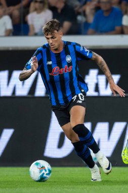 Bergamo, İtalya. 16 Ağustos 2025. Gewiss Stadyumu 'nda Bortolotti Kupası. Atalanta, Juventus 'a karşı. Daniel Maldini, Atalanta.