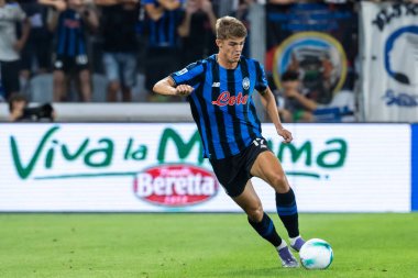 Bergamo, İtalya. 16 Ağustos 2025. Gewiss Stadyumu 'nda Bortolotti Kupası. Atalanta, Juventus 'a karşı. Charles De Ketelaere, Atalanta.