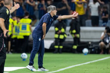 Bergamo, İtalya. 16 Ağustos 2025. Gewiss Stadyumu 'nda Bortolotti Kupası. Atalanta, Juventus 'a karşı. Ivan Juriç, Koç Atalanta..