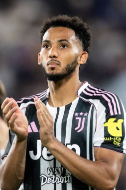 Bergamo, İtalya. 16 Ağustos 2025. Gewiss Stadyumu 'nda Bortolotti Kupası. Atalanta, Juventus 'a karşı. Vasilije Adziç, Juventus.