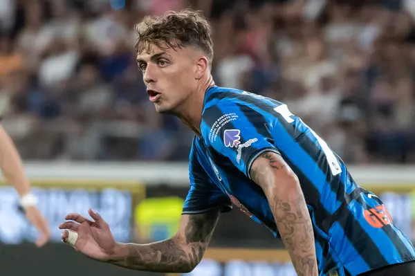 Bergamo, İtalya. 16 Ağustos 2025. Gewiss Stadyumu 'nda Bortolotti Kupası. Atalanta, Juventus 'a karşı. Daniel Maldini, Atalanta.