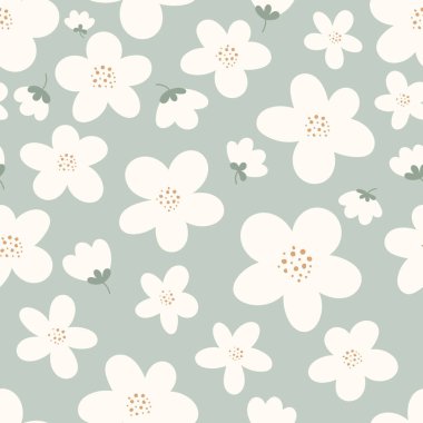 Kumaş, duvar kağıdı veya ambalaj kağıdı için vektör dekoratif desenli desen tasarımı. Pembe arka planda çiçek desenli baskılar.