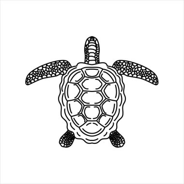  Kaplumbağa kaplumbağa yavaş hayvan simgesi logo tasarım vektörü çizimi