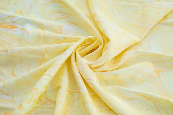 Κίτρινο Πάνω Όψη Του Μεταξιού Βασικό Χρώμα Ύφασμα Κίτρινο Μάρμαρο — Φωτογραφία Αρχείου