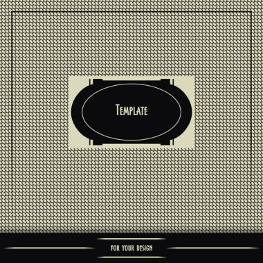 Paketleme, kutular, pankart ve baskı tasarımı için tasarım şablonu. Vektör. Eski Rus tarzı..