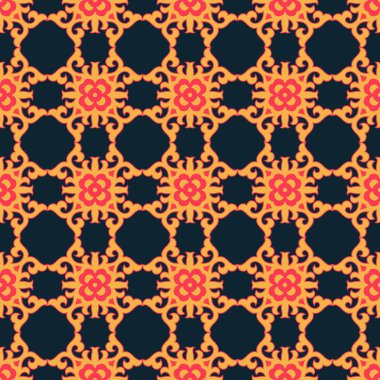 Vektör süslemesiz desen. Etnik tarzda arka plan ve duvar kâğıdı. Vektör illüstrasyonu geçmiş, motifler, tekstil, duvar kağıtları, kumaşlar, hediye ambalajları, şablonlar için kullanılabilir.