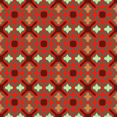 Vektör süslemesiz desen. Etnik tarzda arka plan ve duvar kâğıdı. Vektör illüstrasyonu geçmiş, motifler, tekstil, duvar kağıtları, kumaşlar, hediye ambalajları, şablonlar için kullanılabilir.