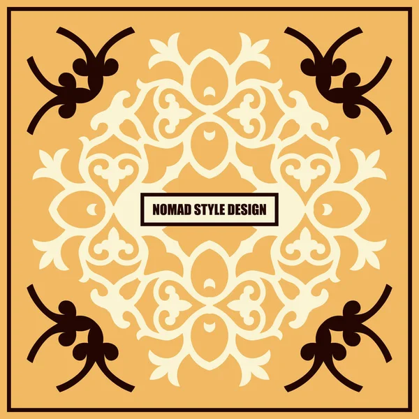 stock vector Decorative design with ethnic element for decoration and your design. Kyrgyz, Kazakh, Uzbek ornaments. Symmetry texture. Trendy creative gradient. Print for shawl and carpet, tile. Vector.