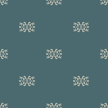 Orta Asya ve Kırgızistan 'daki göçebelerin kusursuz Asya örneği. Göçebe etnik damgası. Asya süslemeleri.