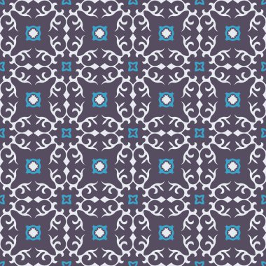 Orta Asya ve Kırgızistan 'daki göçebelerin kusursuz Asya örneği. Göçebe etnik damgası. Asya süslemeleri.