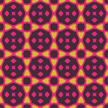 Klasik Şablon Süslemesi, Kusursuz Geometrik Tasarım Şablonu, Duvar Kağıdı, Moda Yazısı, Moda Dekorasyonu, Ev Tekstili, Retro Dekor. Vektör.