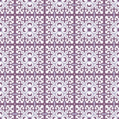 Etnik unsurlarla kusursuz bir düzen. Kırgız ve Kazak süslemeleri. Doku tasarımları arka planlar, motifler, tekstil, duvar kağıtları, kumaşlar, hediye ambalajları, şablonlar, halı, fayanslar için kullanılabilir. Vektör.