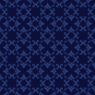 Çiçeksel süslemesiz desen. Vektör illüstrasyonu arka planlar, motifler, tekstil, duvar kağıtları, kumaşlar, hediye ambalajları, şablonlar için kullanılabilir. Albüm için tasarım kağıdı. Vektör.