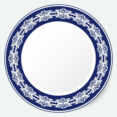 Kare Çerçeve, tasarımın için bir çalışma. Kazak, Kırgız, Özbek 'in süs eşyaları ve motifleri, plaka, tekstil ve baskı tasarımı için ulusal Asya dekoru. Vektör. 