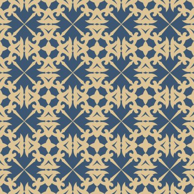 Çiçeksel süslemesiz desen. Vektör illüstrasyonu arka planlar, motifler, tekstil, duvar kağıtları, kumaşlar, hediye ambalajları, şablonlar için kullanılabilir. Albüm için tasarım kağıdı. Vektör.