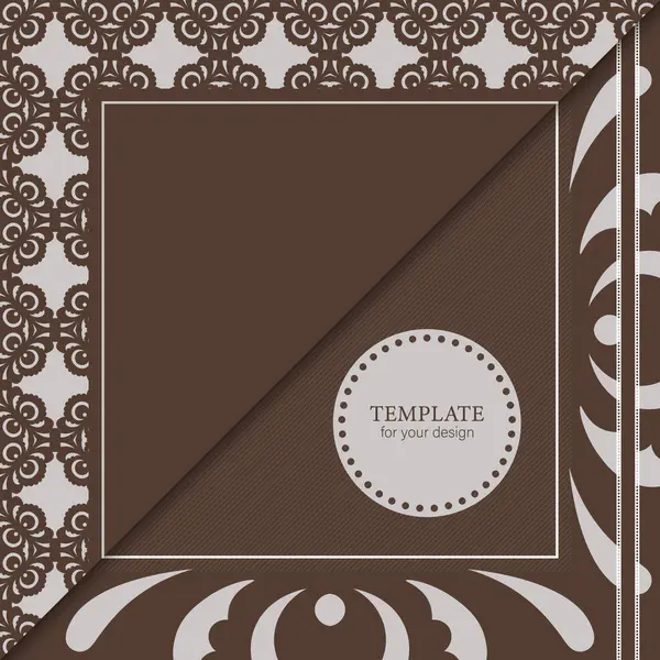 Template Vector Ornamental Pattern Decorative Template Can Used Backgrounds Motifs — Stock Vector