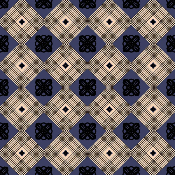 Geometric Ornament Decorative Seamless Pattern Arabesque Designer Wallpaper Trendy Print — Archivo Imágenes Vectoriales