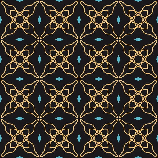 Векторный Бесшовный Шаблон Современная Стильная Текстура Геометрический Линейный Орнамент — стоковый вектор