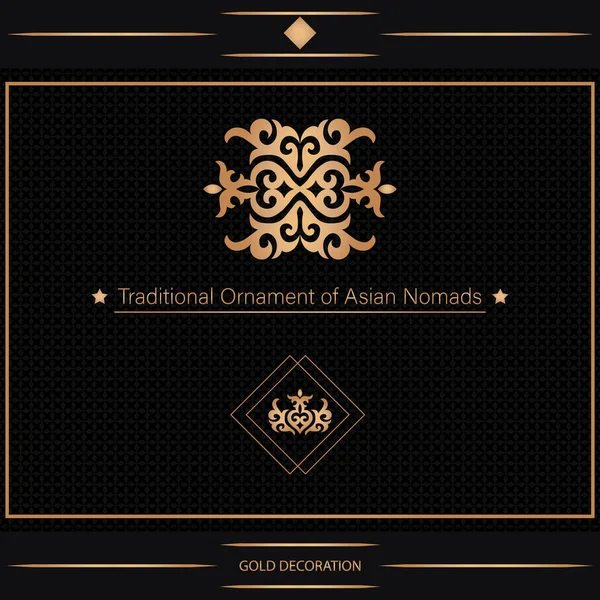 Kazak, Kırgız, Asya dekoru, tekstil, plaka, fayans ve parmak izi tasarımlı dekoratif Asya süslemeleri. Tasarımın için bir eser. Doğulu altın desenli.