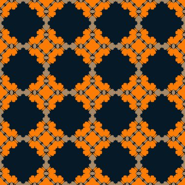 Vektör süslemesiz desen. Klasik bir arka plan ve duvar kağıdı. Vektör illüstrasyonu geçmiş, motifler, tekstil, duvar kağıtları, kumaşlar, hediye ambalajları, şablonlar için kullanılabilir.