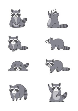 Şirin rakun Corgi çizimi