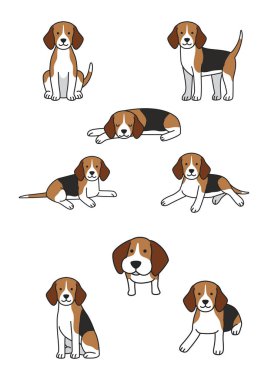 Tatlı av köpeği çizimleri.