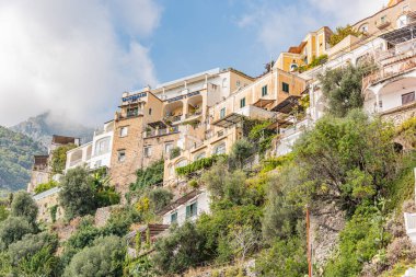 Amalfi Sahili boyunca tekne turu, Campania, İtalya Ekim 2023