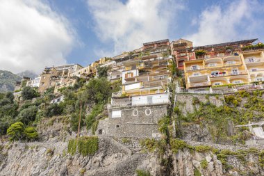 Amalfi Sahili boyunca tekne turu, Campania, İtalya Ekim 2023