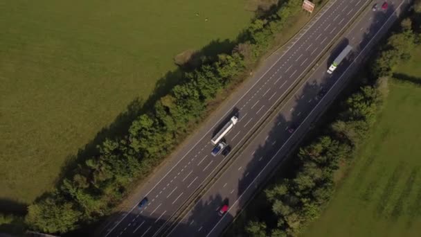 Imágenes Aéreas Autopista Través Vale Glamorgan — Vídeos de Stock