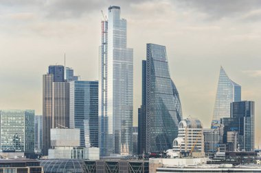 Thames Nehri 'nin çevresi, Londra, Kasım 2019