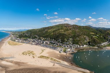 Abermaw(Barmouth in English)located in Cardigan bay on the banks of Avon Mawddach clipart