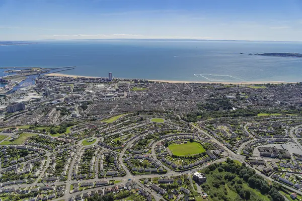 Helikopter Swansea, Mırmır ve Gower Yarımadası üzerinde, Galler, İngiltere