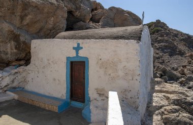 Telendos, Kalymnos, Dodecanese Islands, Greece 09.07.2005 Saint George Chapel Telendos clipart