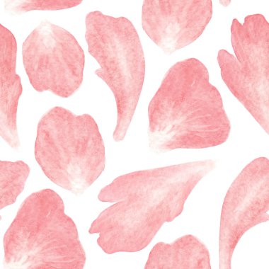 Pembe Peony Taamless Destern. Islak ve sulu boya. Duvar kağıdı, afiş, tekstil, kartpostal veya ambalaj kağıdı için el yapımı botanik illüstrasyon