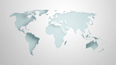 Dünya haritası dokusu arka planı. 3d oluşturma