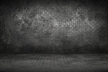 Çelik desenli, paslı metal levha. 3d illüstrasyon