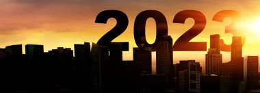 2023 Yeni Yıl Festivali için yaratıcı tasarım konsepti