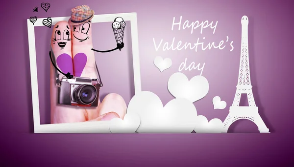 Concept of human emotions, love, relations and romantic holidays. 3d illustration.