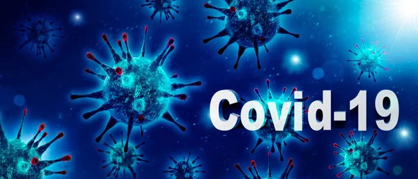 Gevaarlijk Corona Virus Sars Pandemisch Risico Concept Illustratie — Stockfoto
