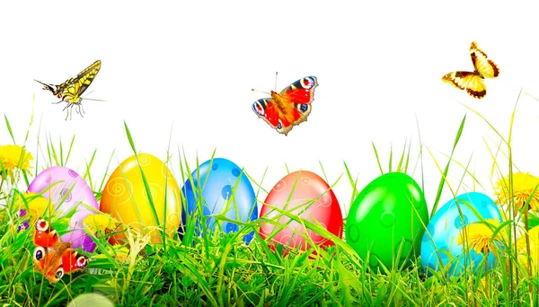 Easter Composition Eggs Festive Decoration Illustration — Φωτογραφία Αρχείου