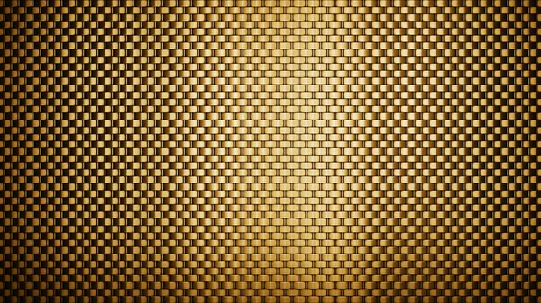 Carbon Fiber Texture Background Golden Background Rendering — Stock Photo, Image