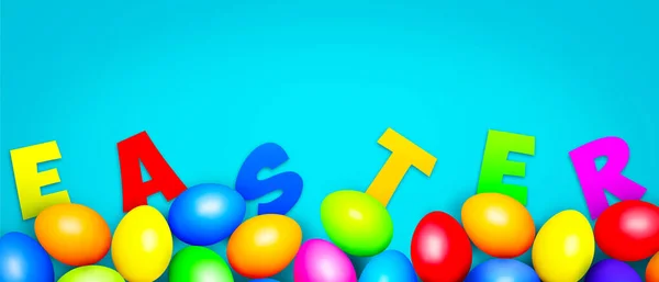 Easter Composition Eggs Festive Decoration Illustration — Stockfoto